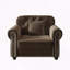 Velours Chesterfield canapé garniture cloutée capitonnée-452266460
