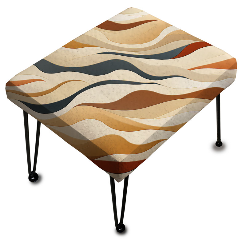 Driftwood Zen Tropical Motif I - Repose-pieds rectangulaire Tropical