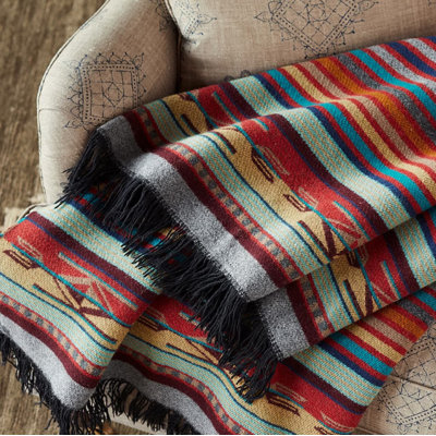 Pendleton Chimayo Garnet Fringed Throw