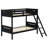 Anderson Wood Twin Over Twin Bunk Bed Black-131648518-131648519