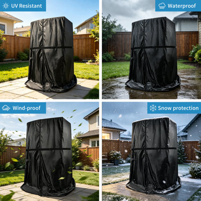 Housse noire pour machine de jeu de basketball, protection pour équipement de jeu de sports d'extérieur résistant à l'eau et aux rayons UV