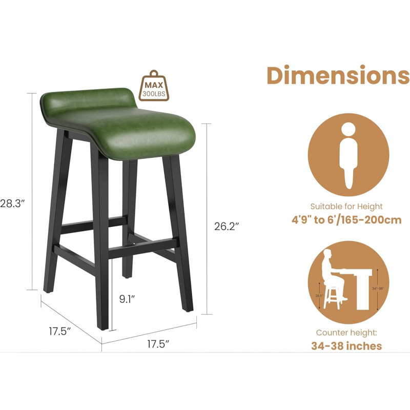 Outdoor Stool, Green