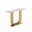 43,3 pouces, table d'appoint, console de comptoir imitation marbre moderne