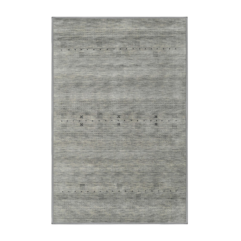 Tapis abstrait gris, Rectangle 5 pi x 7 pi