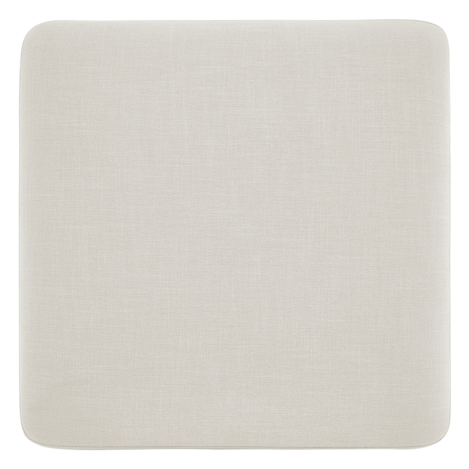 Anya 38" Upholstered Ottoman, Effie Linen Performance Linen