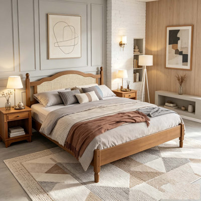 Lit plateforme en bois