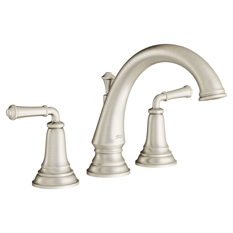 Delancey 2 Handle Deck Roman Tub Faucet, Brushed Nickel, Without Shower