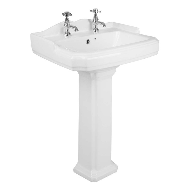 Latitude Run Strathaven 615mm L x 490mm W White Ceramic Rectangular Sink with Overflow