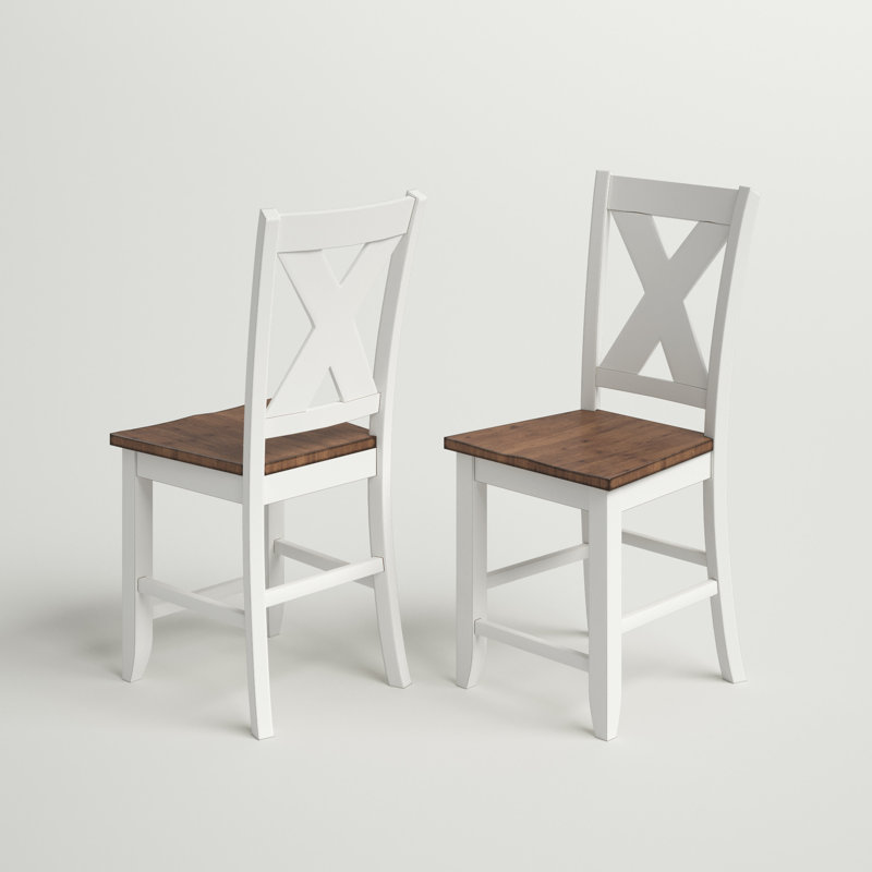 Tabouret de comptoir 24 po Octavia, Blanc