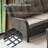 Deb 73.62" Wide Outdoor Wicker Patio Sectional With Cushions-2112282069-2112282070