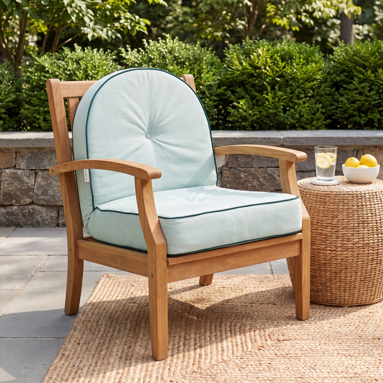 Rivie Indoor/Outdoor Throw Pillow, Green