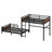 Metal Separable Bunk Beds With Raised Security Fence-1413973862