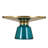 30" Round Coffee Table Glass/Sintered Stone Top With Brushed Rim And Tempered Glass Base-109375842-109375845