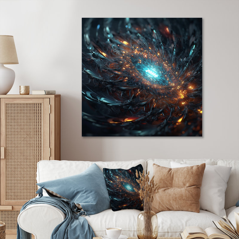 Interstellar Infinity Matrix - Imprimé, Toile tendue, H 36 po x l 36 po x P 1,5 po