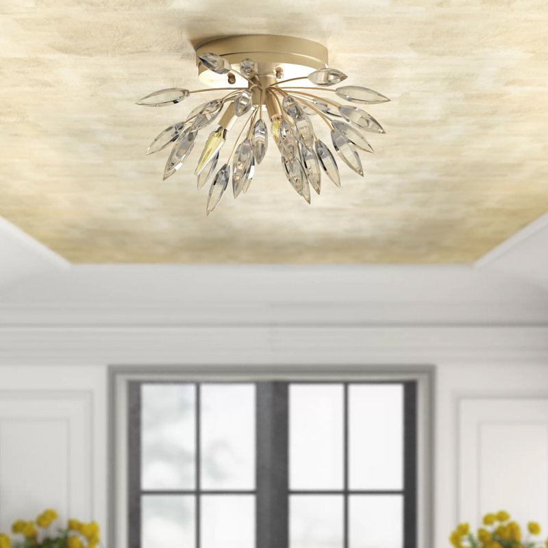 Lily Buds 3 - Light Flush Mount, Gold