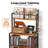 Record Player Stand With Charging Station, Turntable Stand Holds Up To 300 Albums-1290815002