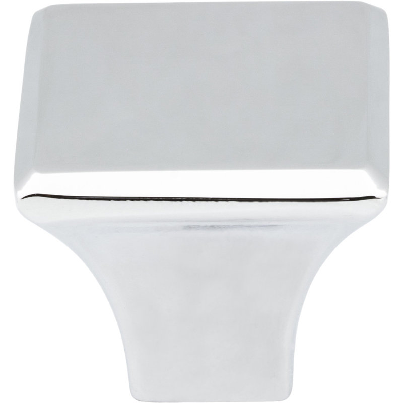 Marlo Square Knob, Polished Chrome, 1 1/4″