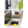 Rectangular  Sink Flush Plate Overflow in Matt Black