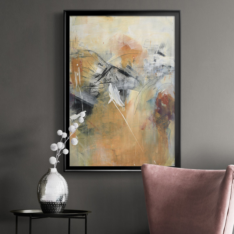 Frozen Spring II - reproduction d'art sur toile encadrée, Cadre noir, H 42,5 po x l 30,5 po x P 1 po
