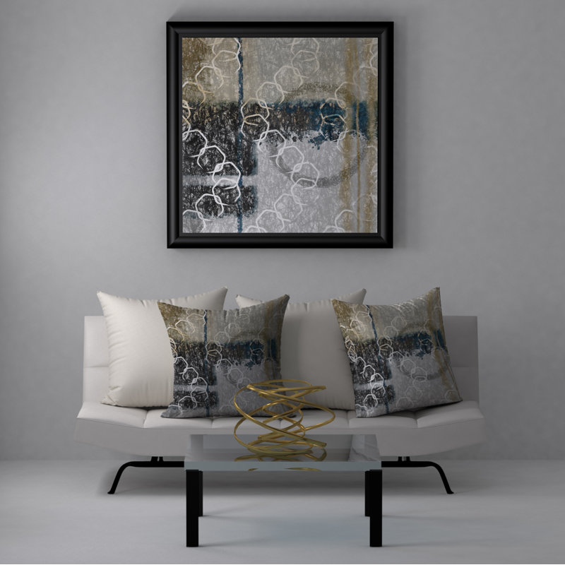 Geometric Reversible Throw Pillow, 24" x 24"