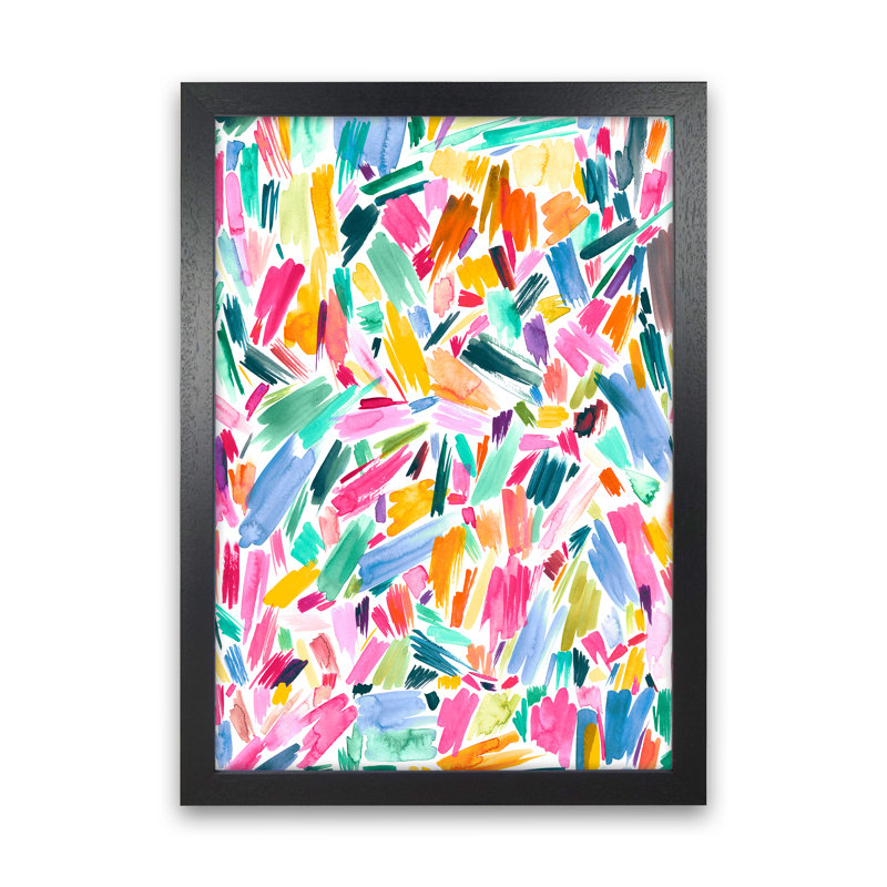 Artist Simple Pleasure - Print, Black Framed, 34cm H x 25cm W x 3cm D