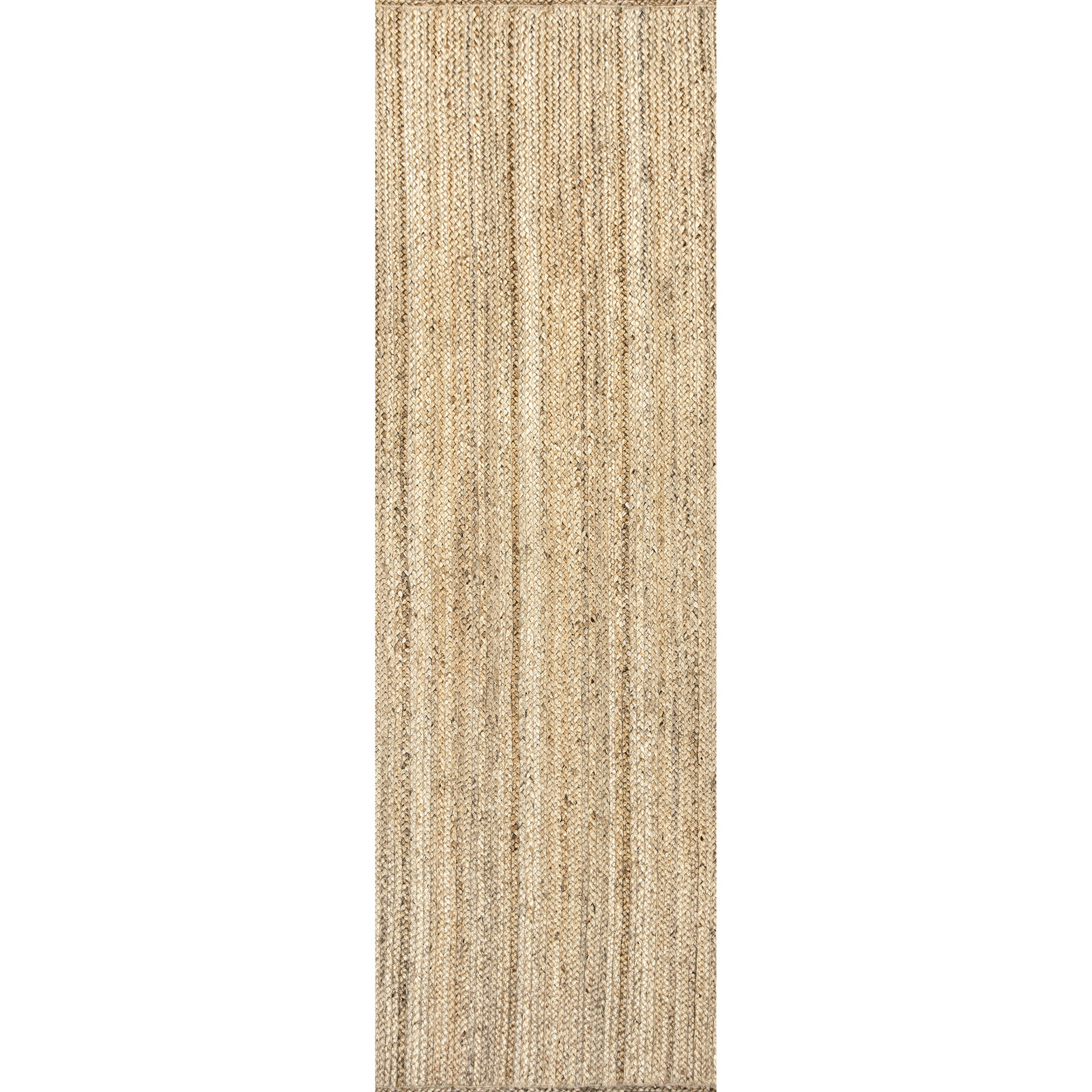Natural Hand-Woven Jute Rug, Runner 2'6" x 14'