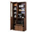 Armoire de cuisine 70,87 "avec tablettes coulissantes et 3 portes