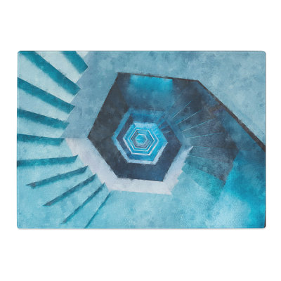 Tempered Glass Endless Staircase Chopping Board