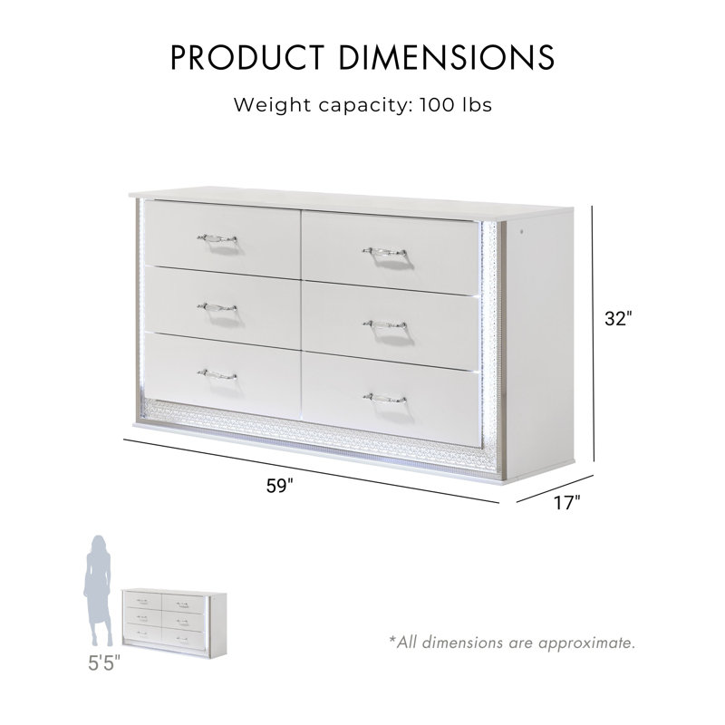 Divala Dresser With Led