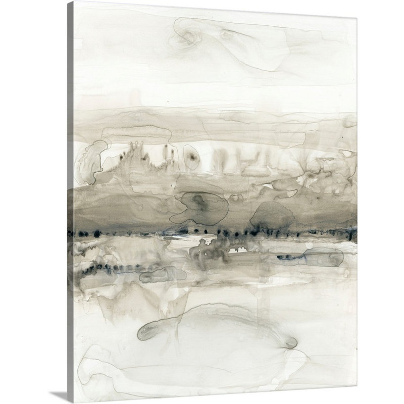 «Gray on the Horizon I» par Jennifer Goldberger - reproduction d'art sur toile, H 45 po x l 36 po x P 1,25 po, Toile tendue