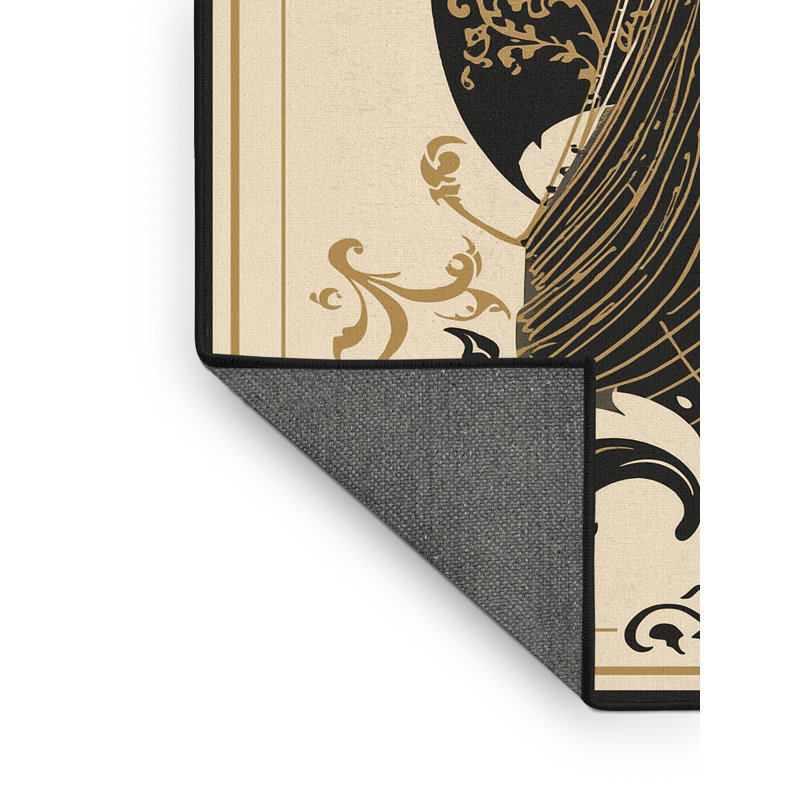 Tapis beige moelleux doux et moelleux classique, 8 x 12