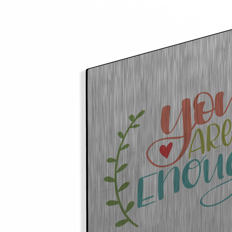 «You Are Enough» par Lisa Larson, H 12 po x l 12 po