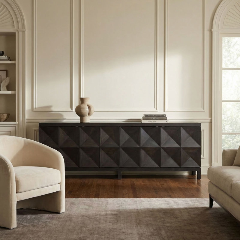 Quadrant 4 Door Sideboard, Ebony