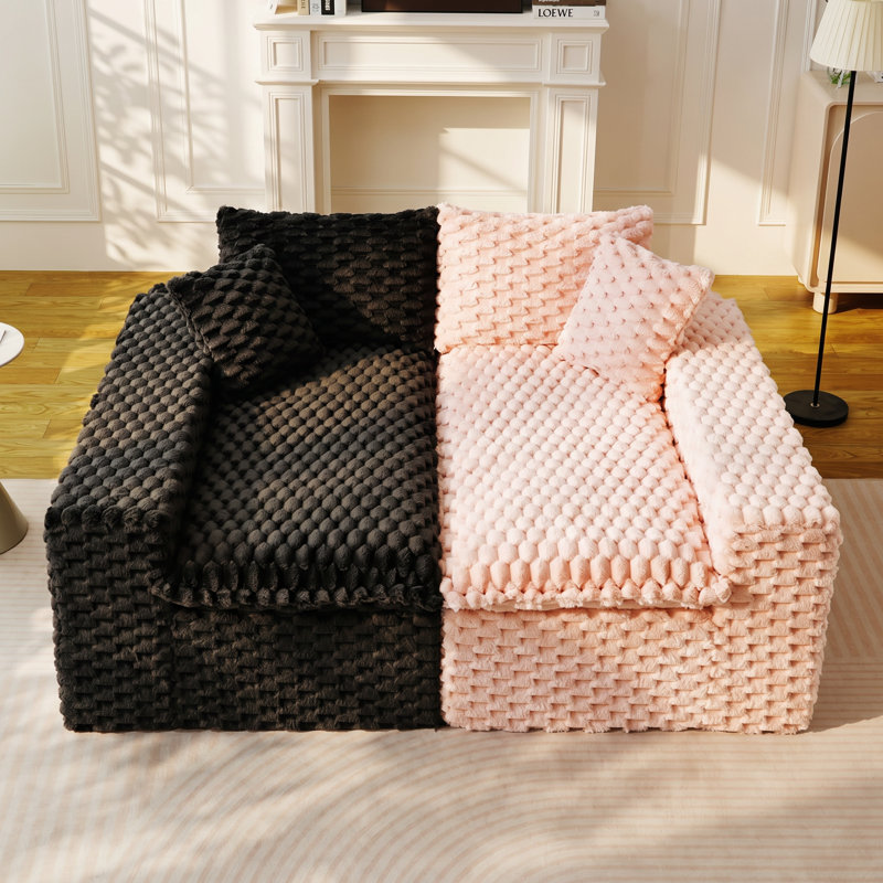 Canapé multifonctionnel en polyester 4 places l 120,08 po x P 35,43 po x H 36,22 po Turtle