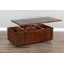 Table basse à roulettes avec rangement Katsuji