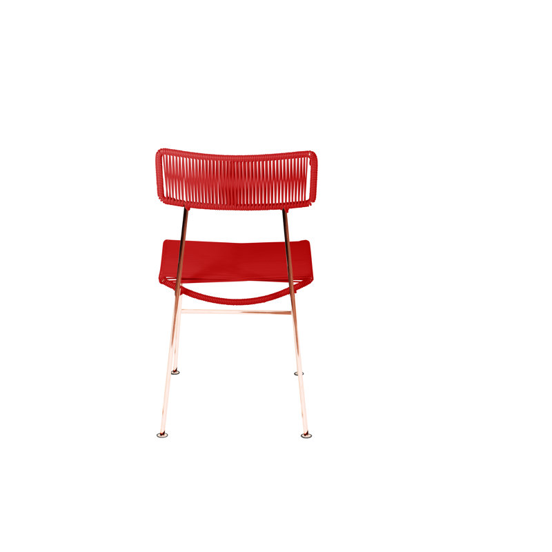 Chaise Hapi, Rouge / Cuivre