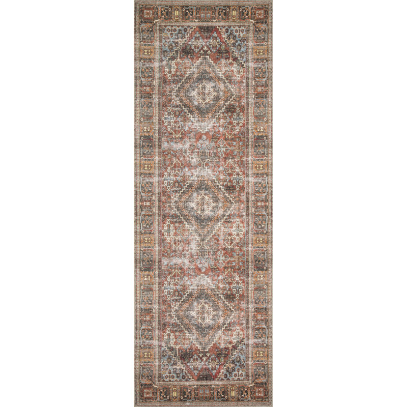 Akrish Oriental Indoor Rug, Rectangle 2'6" x 7'6"