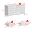 12-Drawer Accent Chest With Elegent Design-1160585522