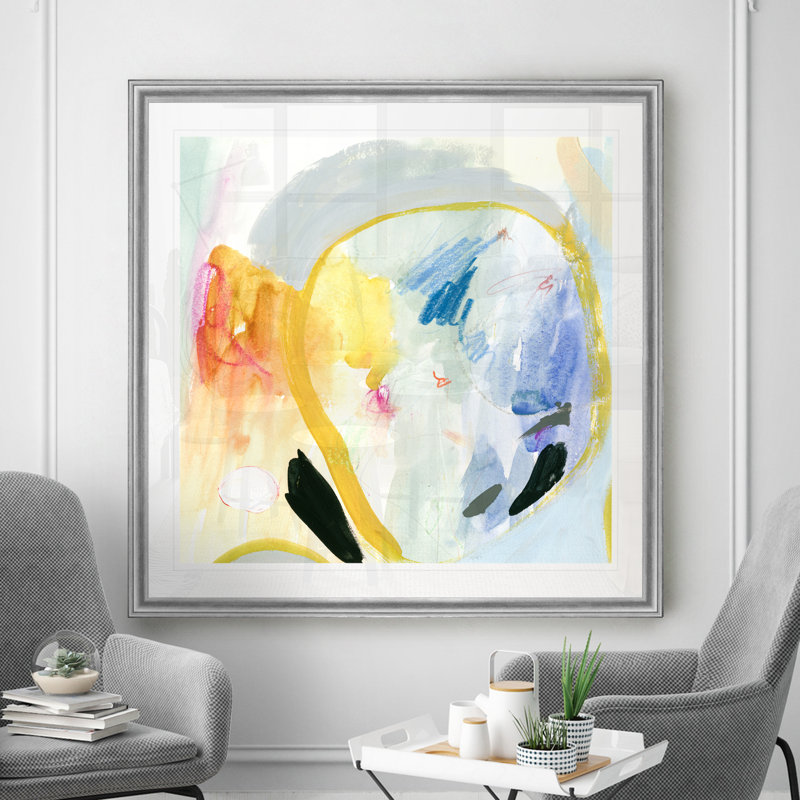 Amour, langue II, reproduction d'art sur toile, Cadre argenté, H 17,5 po x l 17,5 po x P 1,5 po