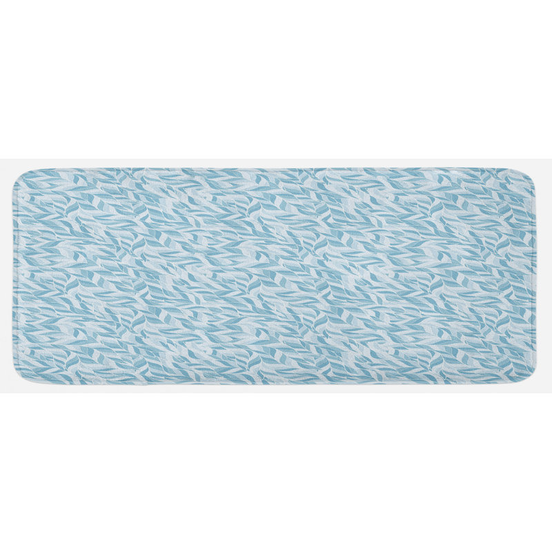 Tapis de cuisine à feuilles