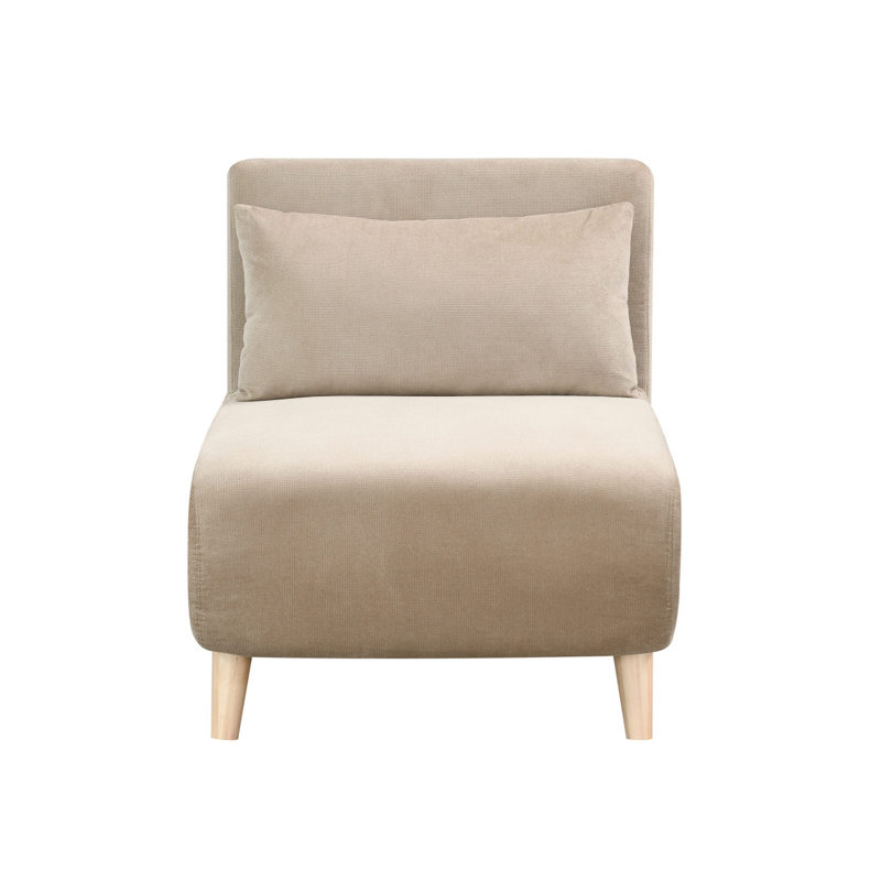 1 canapé-futon convertible moderne et élégant, Velours sable