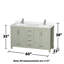 Sheffield 60" Freestanding Double Bathroom Vanity with Quartz Top with Medicine Cabinets-1365945482-1365906407-1365906404