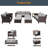 8 - Person Patio Conversation Set with Cushions-793321128