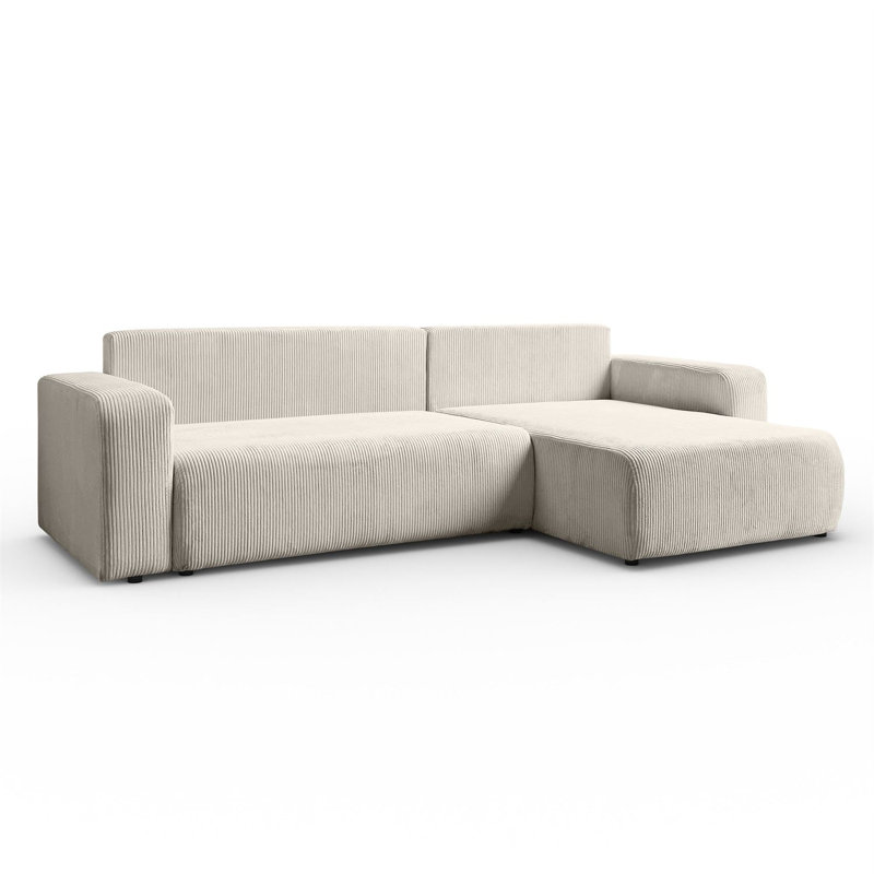 Cittlali 4 Seater Corner Sofa Bed , Cream