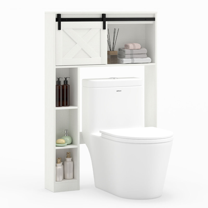 Hollice Freestanding Over The Toilet Storage, White