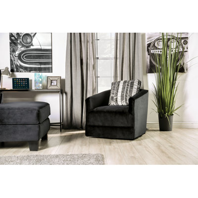 Froeming Upholstered Swivel Armchair