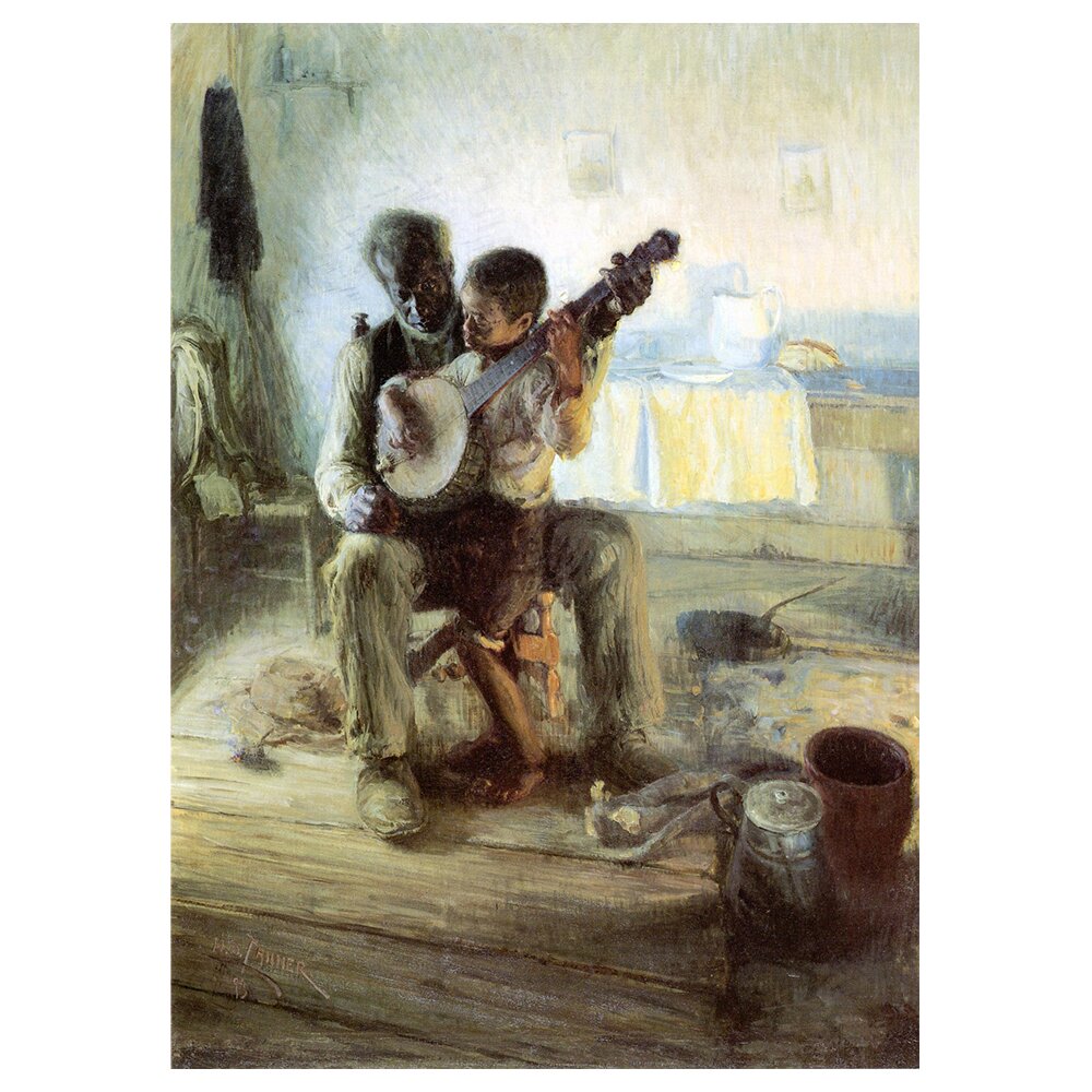 Leinwandbild The Banjo Lesson von Henry Ossawa Tanner