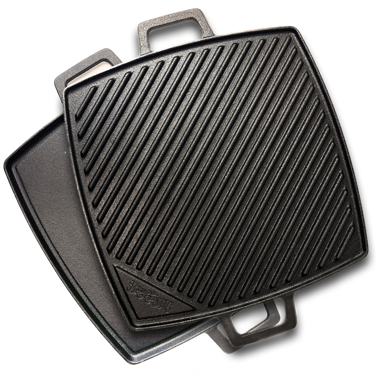 Bayou Classic Cast Iron Reversible Square Griddle - Thumbnail 2