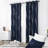 Spurgh Sliver Wave Foil Print Blackout Thermal Grommet Curtain Panels (Set of 2)-792607138-792607125