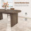 Table de salle à manger 62,99 "ovale, table de cuisine avec base en bois pour 4 à 6 personnes | Spacieuse, robuste, stable, belle, résistante aux égratignures, durable, facile à assembler, s'adapte à tous les styles de chaises, pieds robustes-851586402